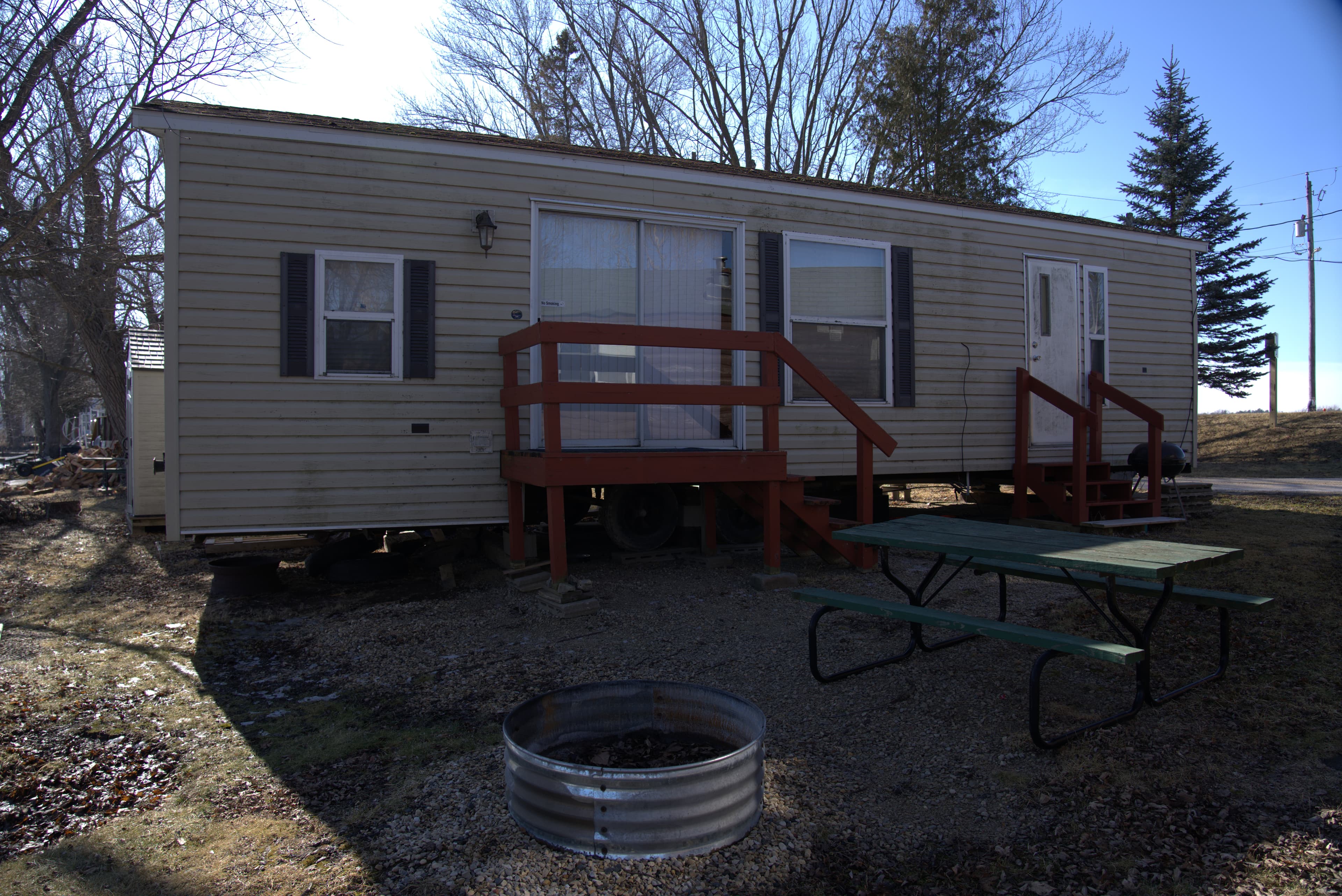 Muskie cabin from the dock