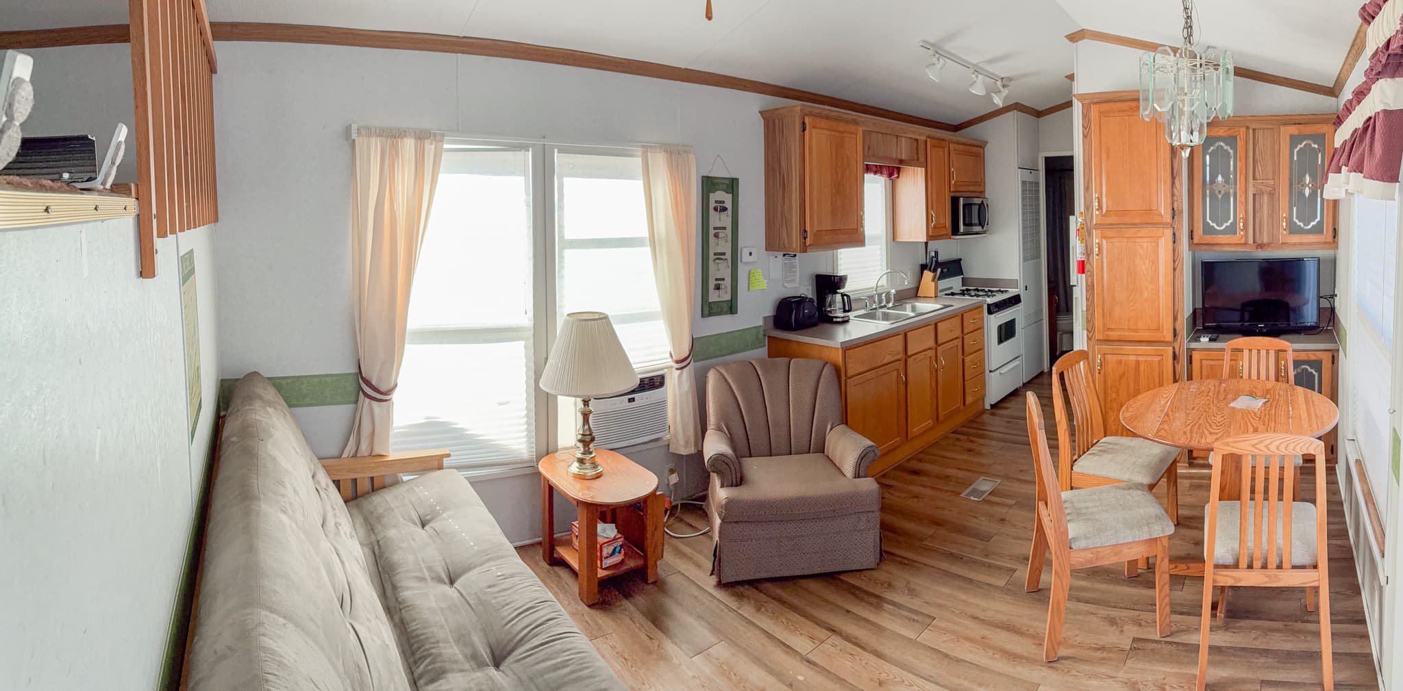 Muskie cabin from the shoreline